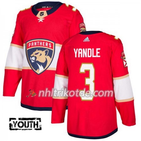 Florida Panthers Trikot Keith Yandle 3 Adidas 2017-2018 Rot Authentic - Kinder